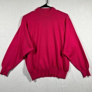 Made in Scotland Ballantyne Sweater Womens Size 42 M/L Pink Merino Wool 2000